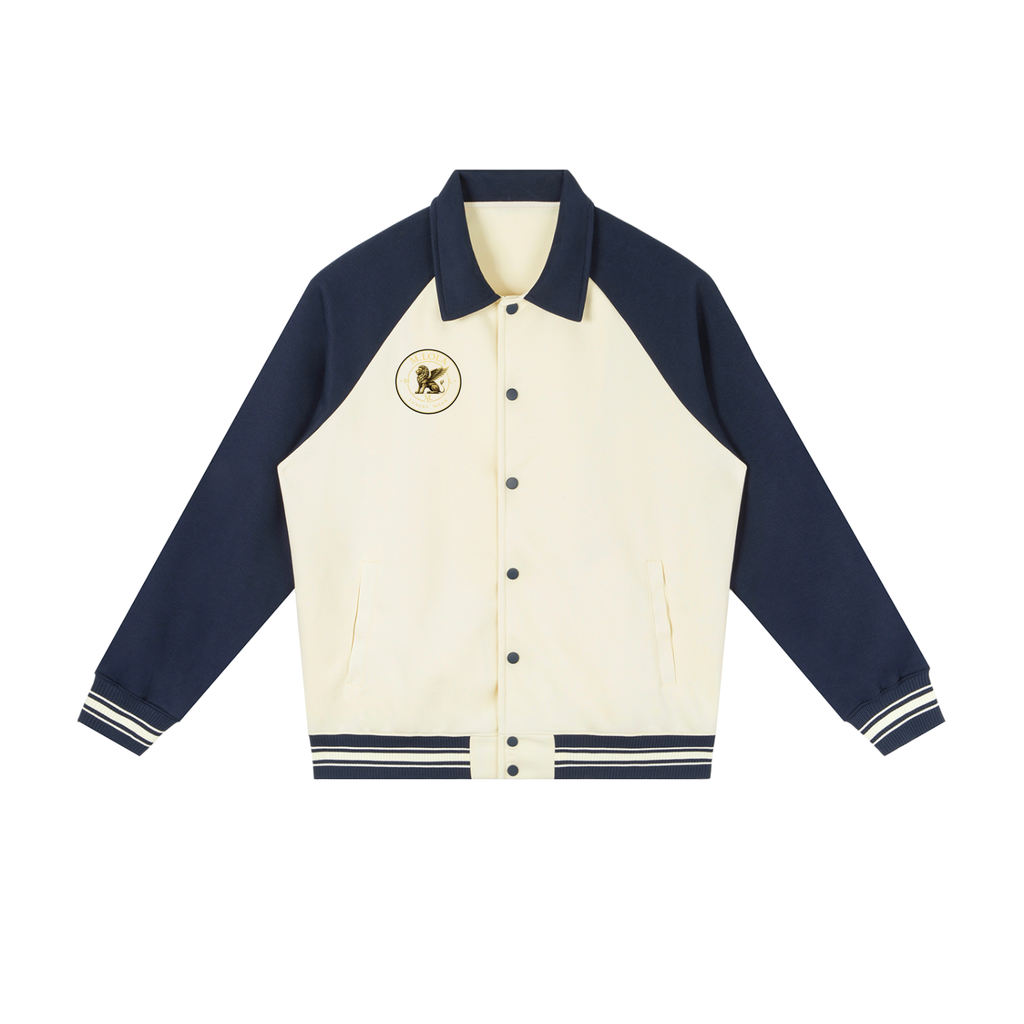 M.Lola Signature Contrast Raglan Sleeve Baseball Jacket