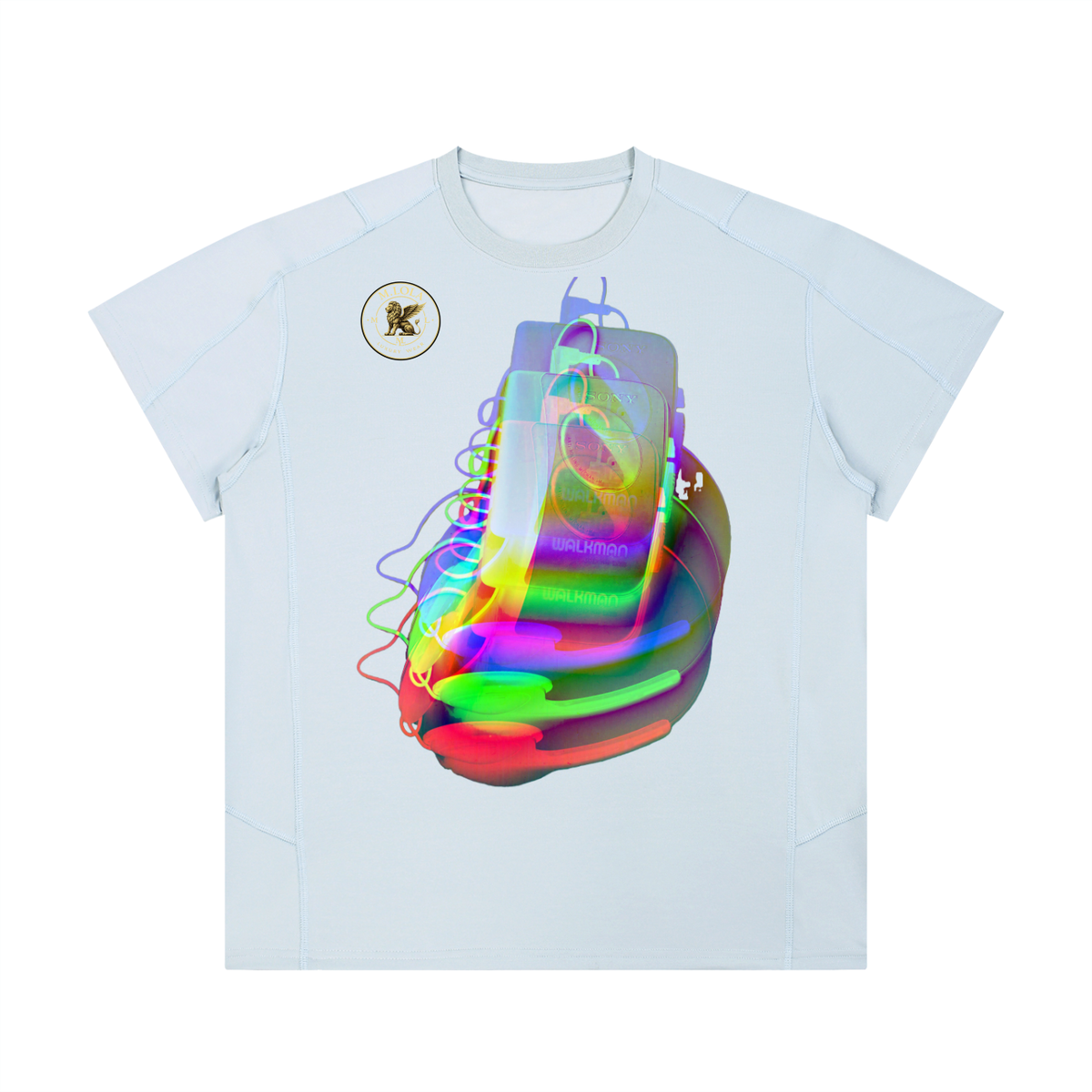 M.Lola “Walkman” Unisex Contrast Stitch  Regular Fit T-Shirt