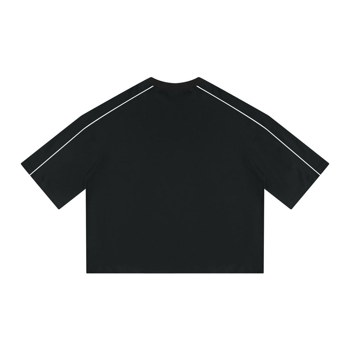 M.Lola Signature Logo Unisex Heavyweight Boxy Piping T-Shirt