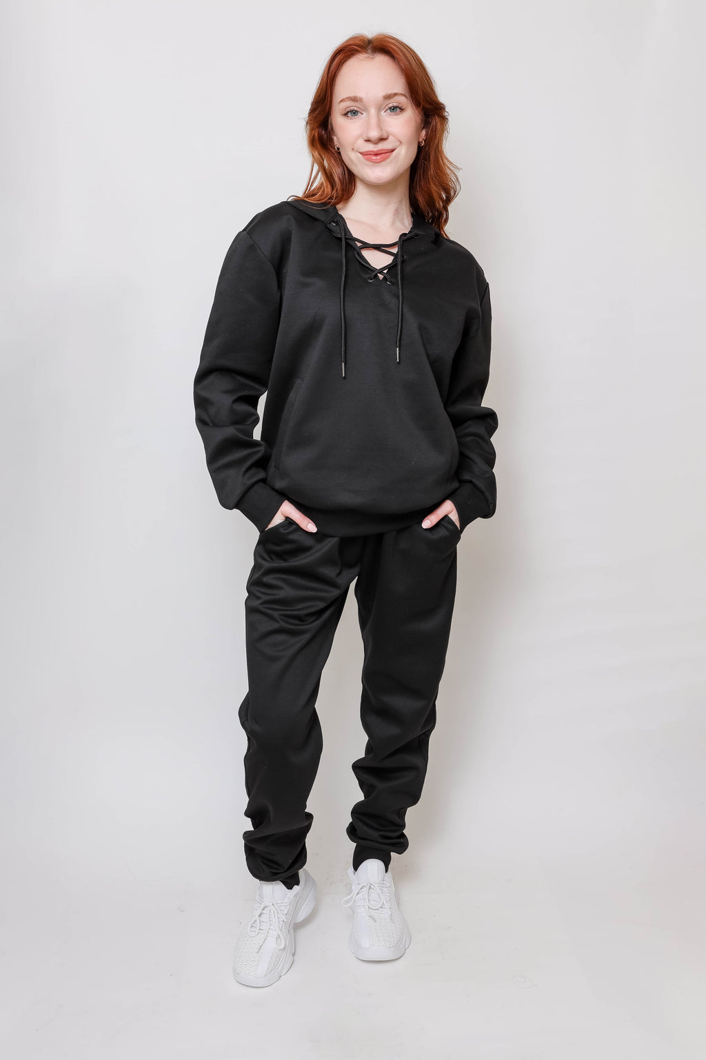 Women's Lace-Up Hoodie & Jogger UltraTech Set