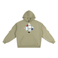 M.Lola “Mondrian” Unisex Heavyweight Ruched Sleeves Hoodie