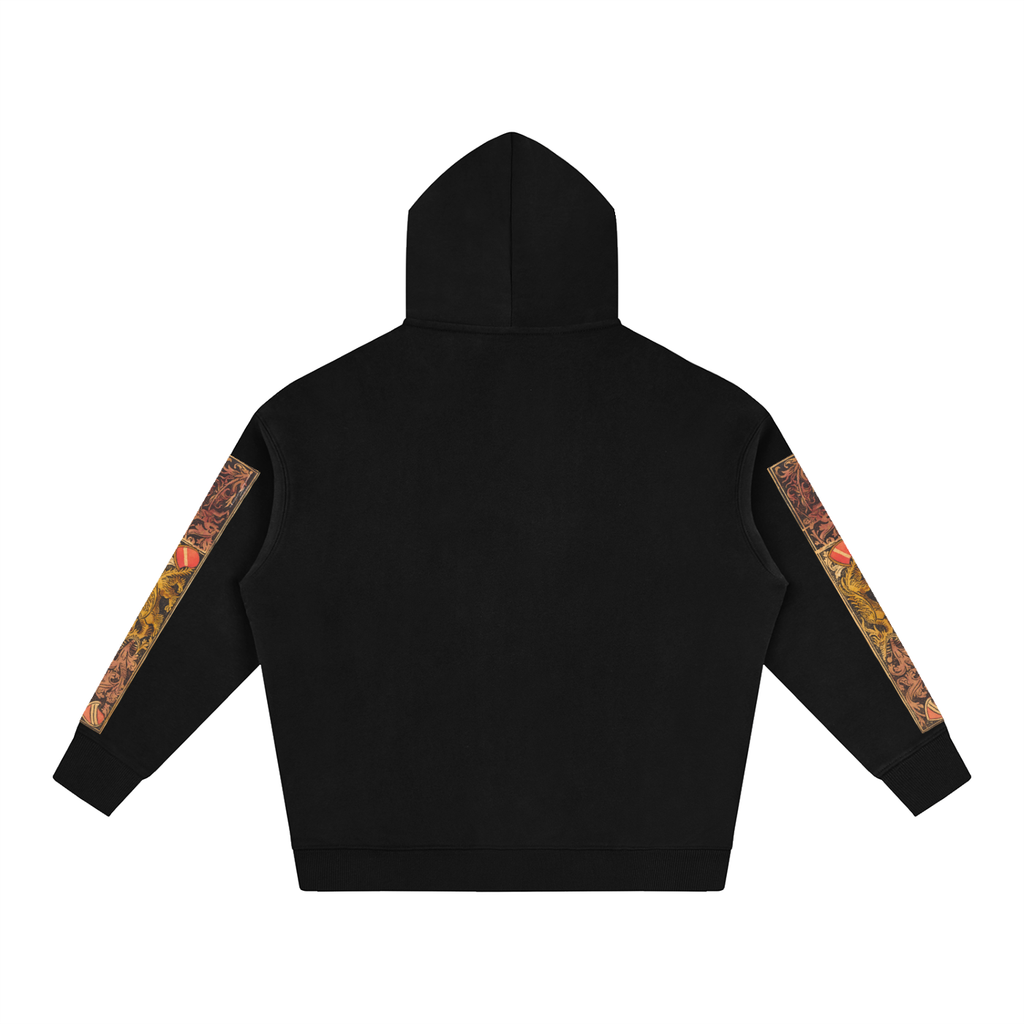 M.Lola “Dragon & Knight” Oversize Fleeced Hoodie