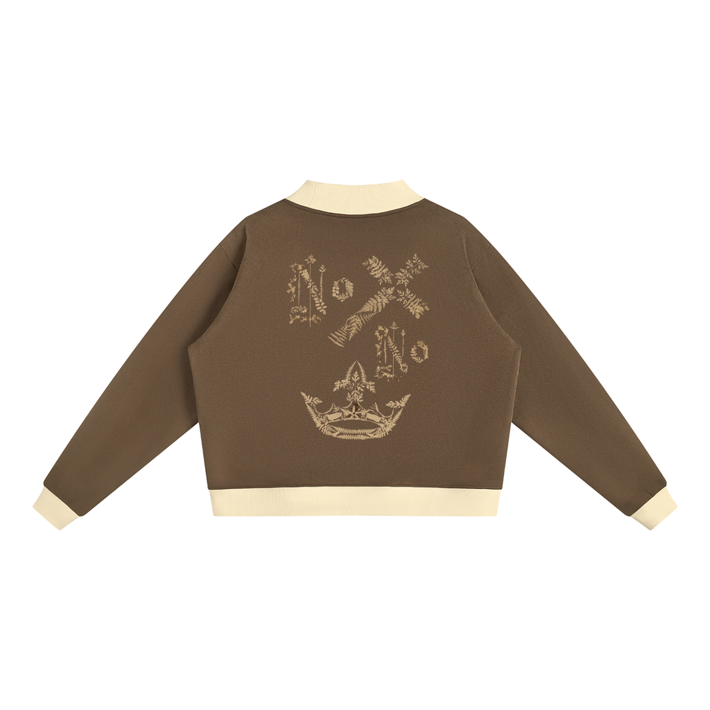 M.Lola "Cross & Crown"Women’s Mock Neck Crewneck Sweatshirt