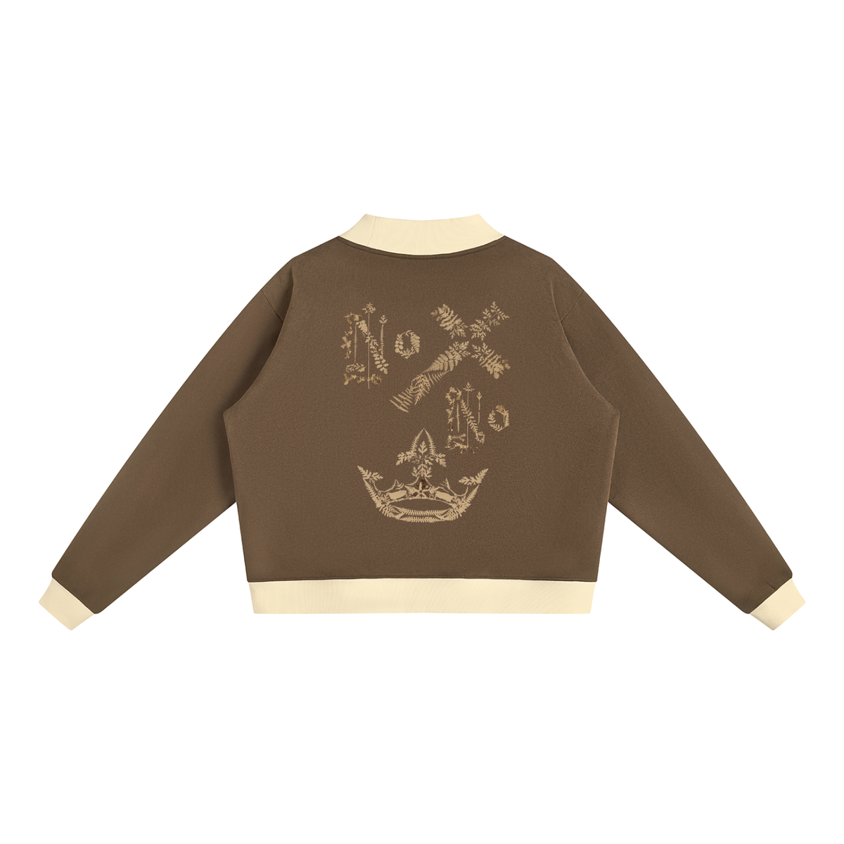 M.Lola "Cross & Crown"Women’s Mock Neck Crewneck Sweatshirt