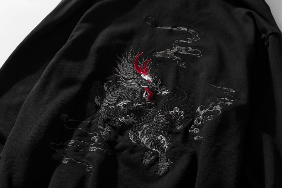 KH9102 Kirin Embroidery Hoodie