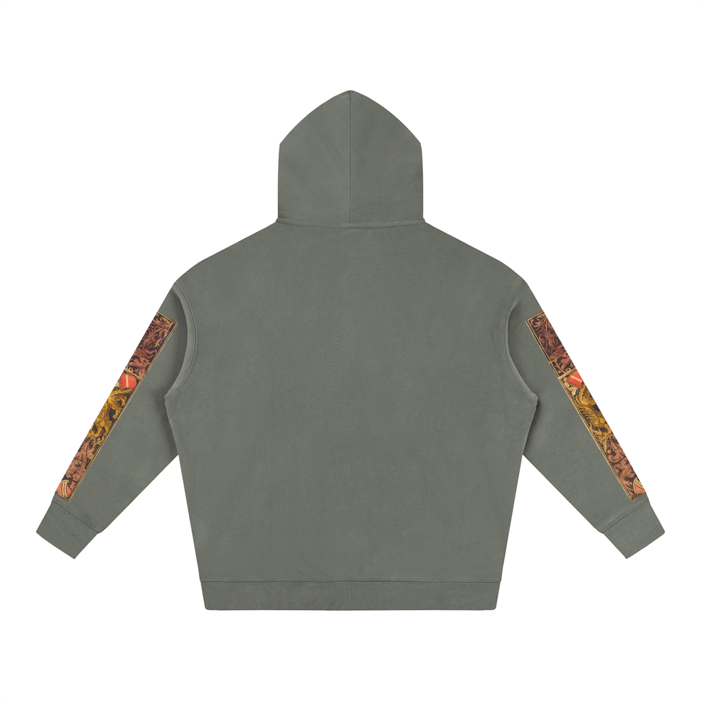 M.Lola “Dragon & Knight” Oversize Fleeced Hoodie