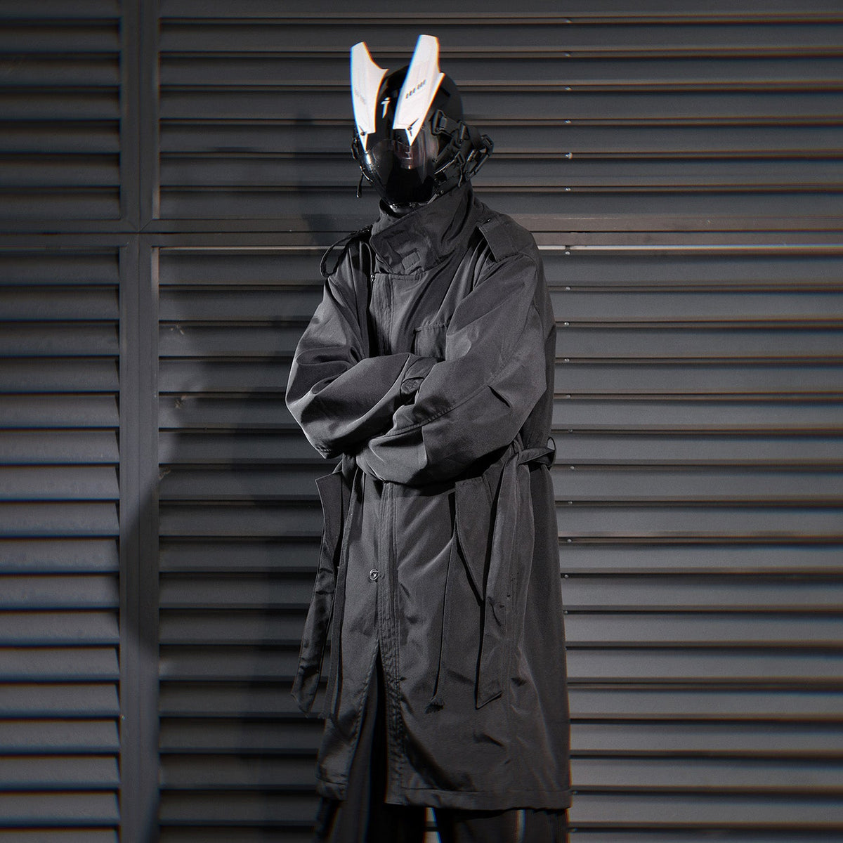 HiJ38 I-Tech Anorak Trench Coat