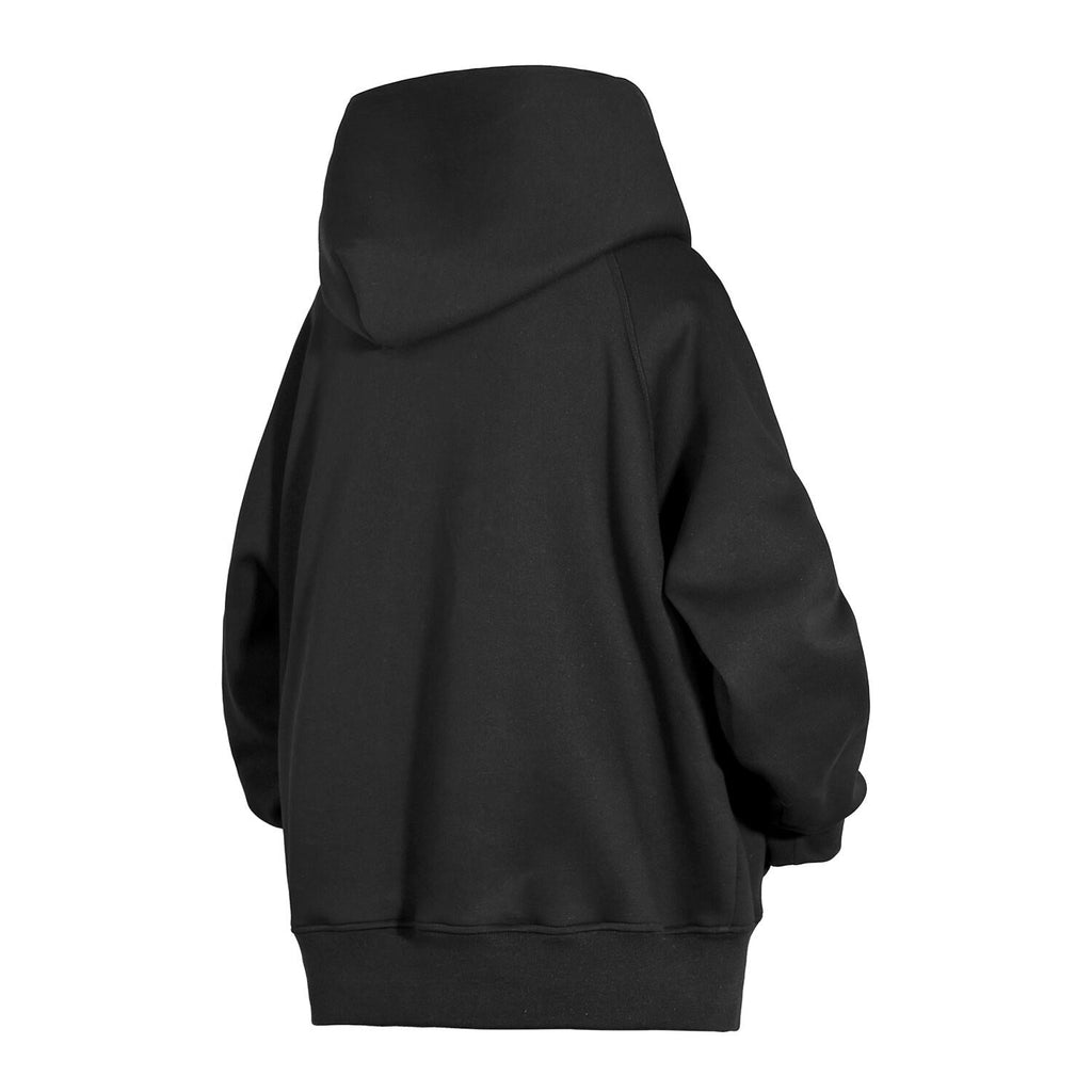 HiH38 Black Layered Hoodie