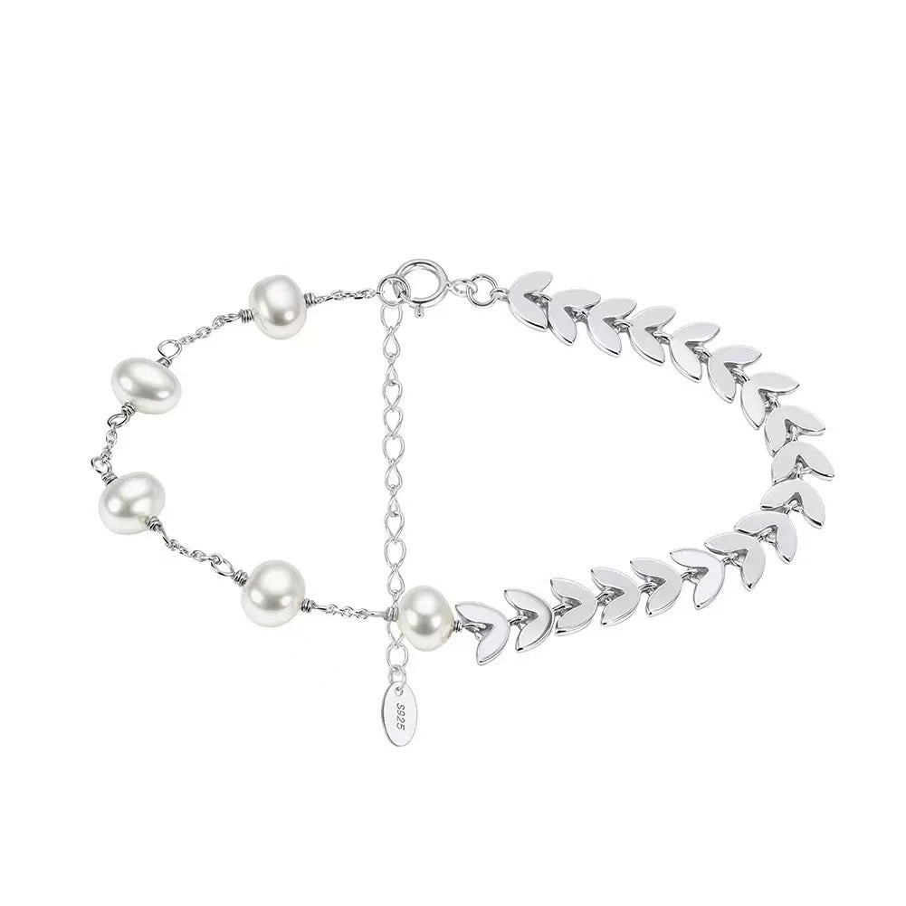 Laurel Grace – Freshwater Pearl Vermeil Bracelet