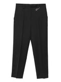 Prada Women Safety-Pin Detail Wool Trousers