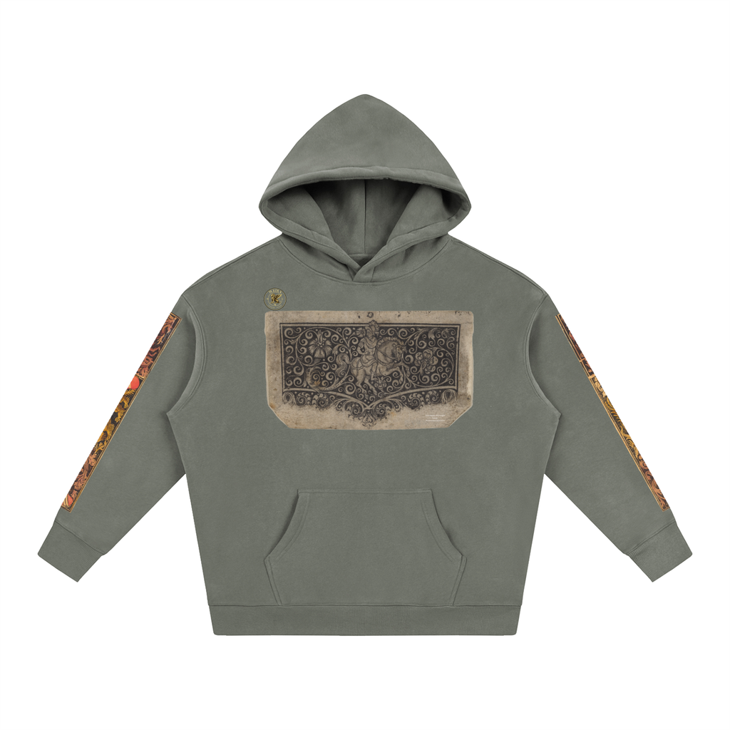 M.Lola “Dragon & Knight” Oversize Fleeced Hoodie