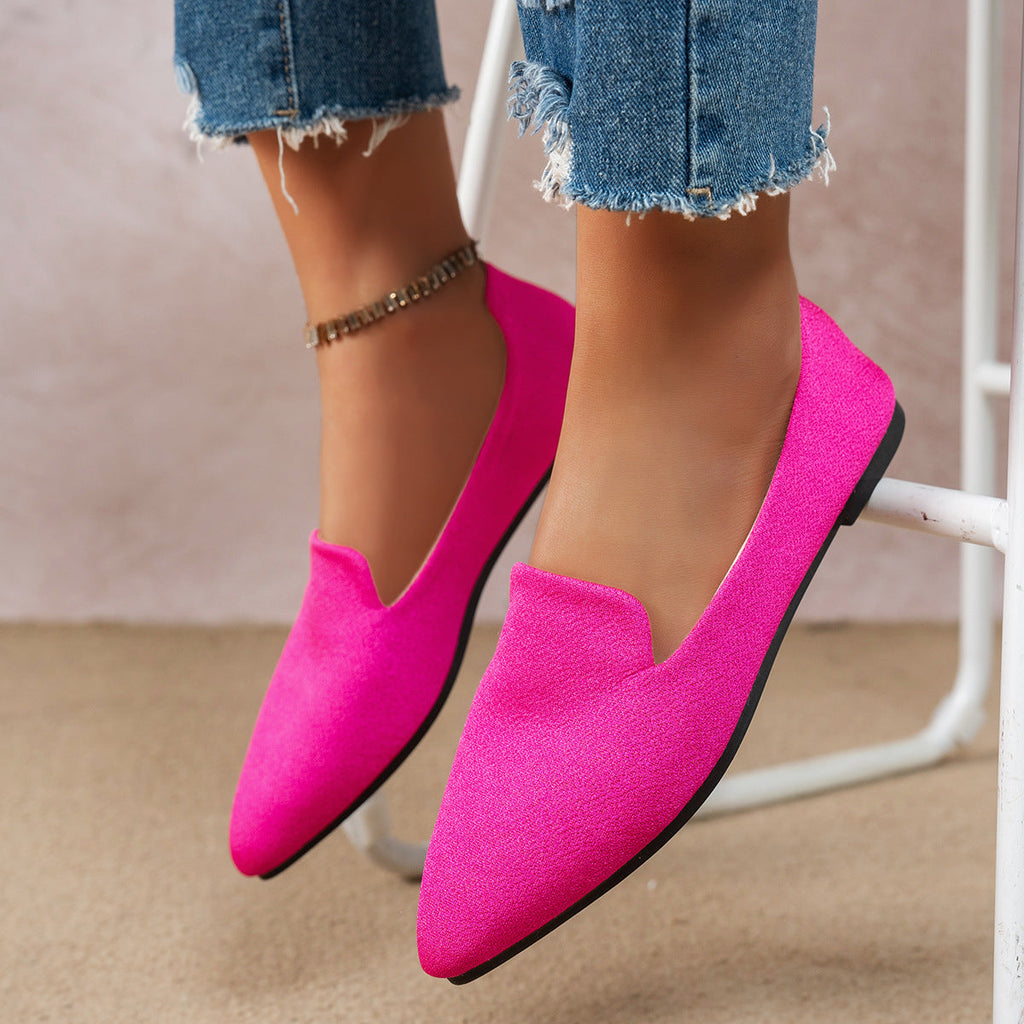 Women’s Flat Pointed-Toe Thin Shoes — Casual Everyday Flats