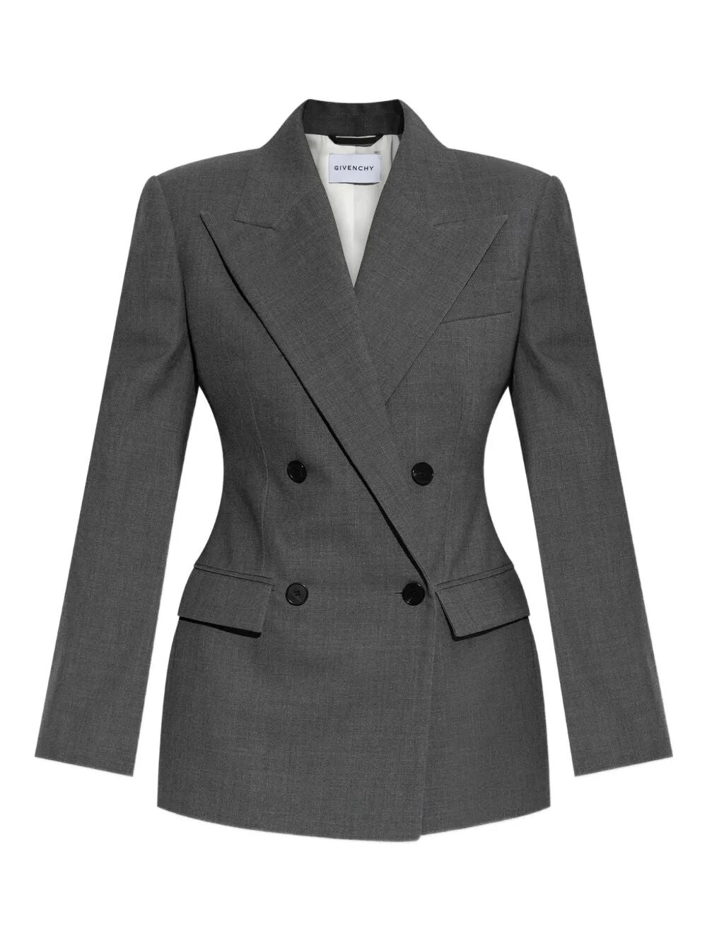 Givenchy Women Double-Breasted Wool Structured Jacket