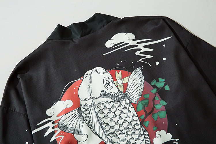 YC6327 Jumping Fish Kimono