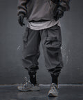 HiP42 Grey Techwear Joggers