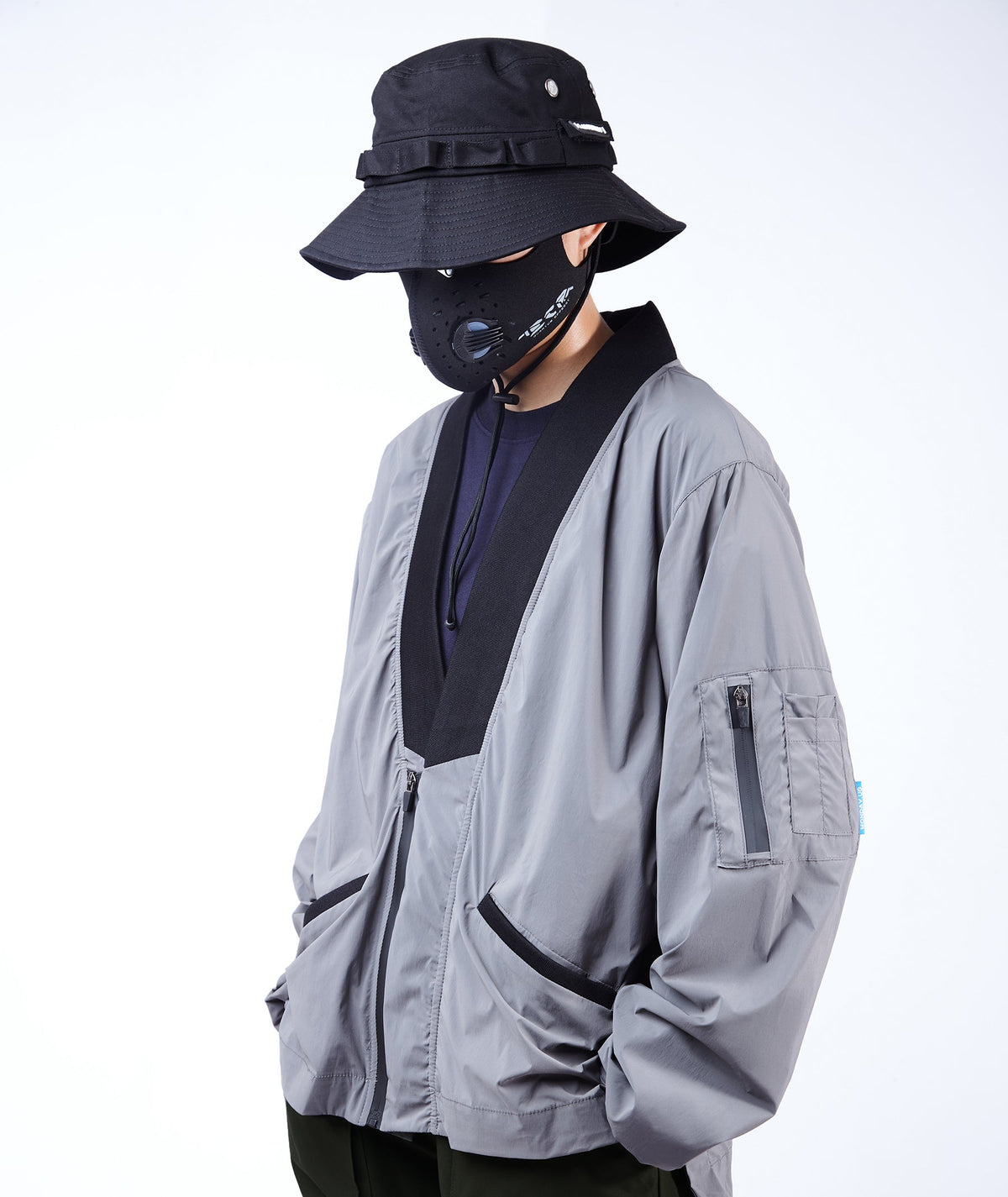 APT2809 Grey Kimono Shirt