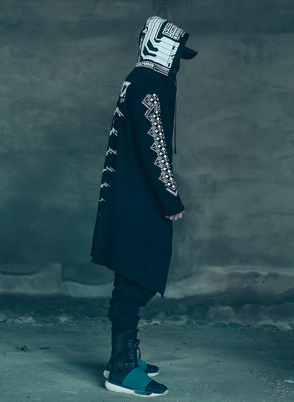Sim507 Cyber Alien Trench Coat