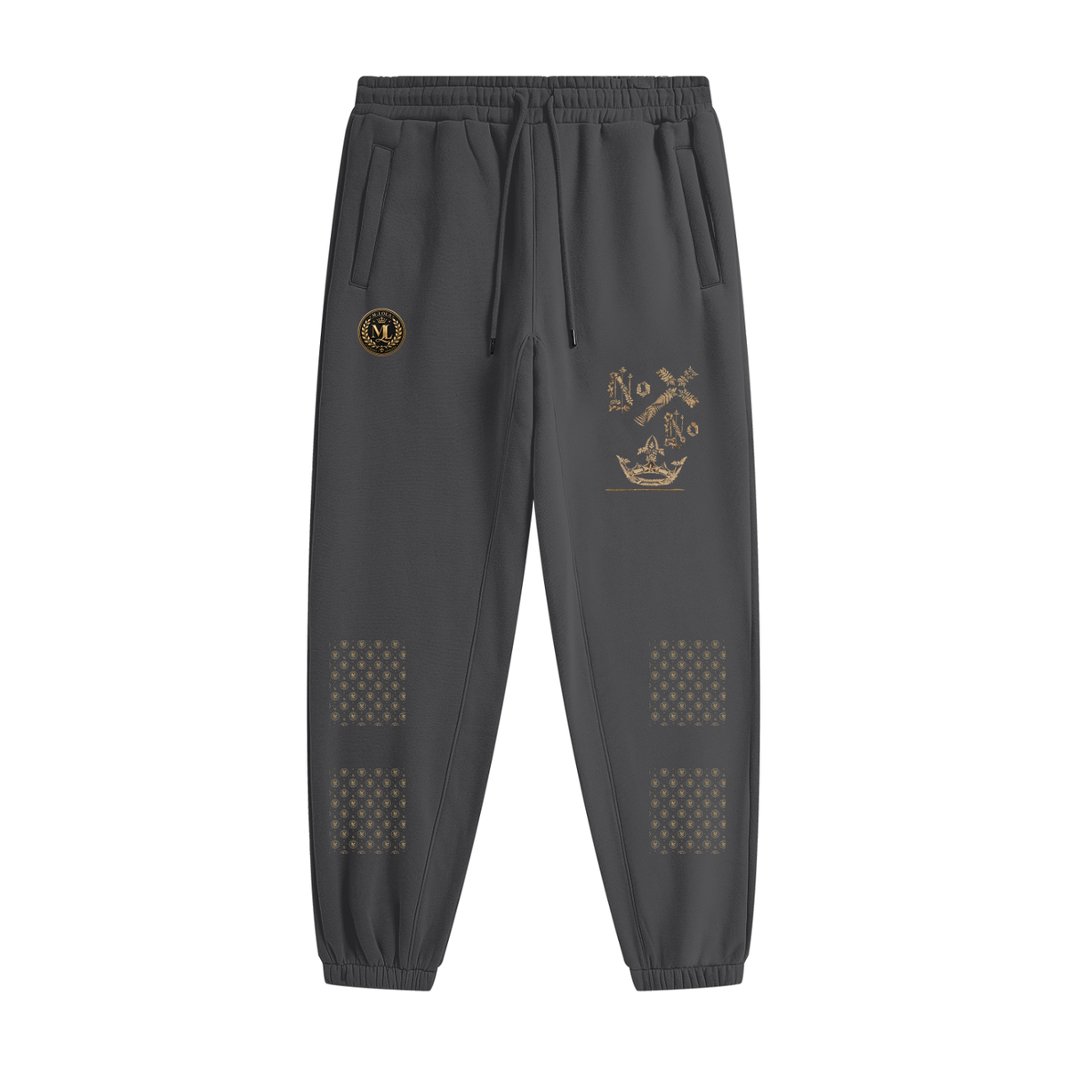 M.Lola "Cross and Crown" Unisex Heavyweight Fleece Joggers
