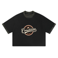 M.Lola “Completion” Luxury Wear Unisex Mineral Washed Boxy Panel T-Shirt