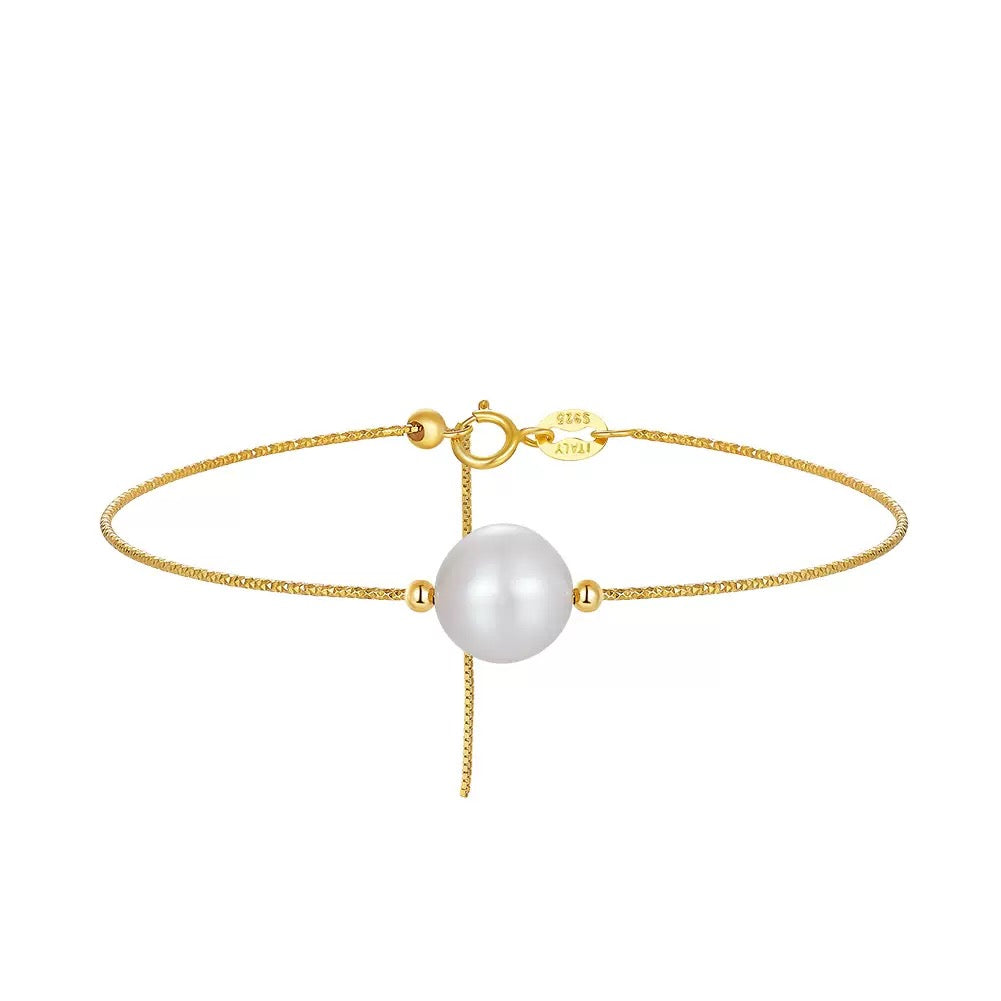Solara Pearl – Minimalist Freshwater Pearl Vermeil Bracelet
