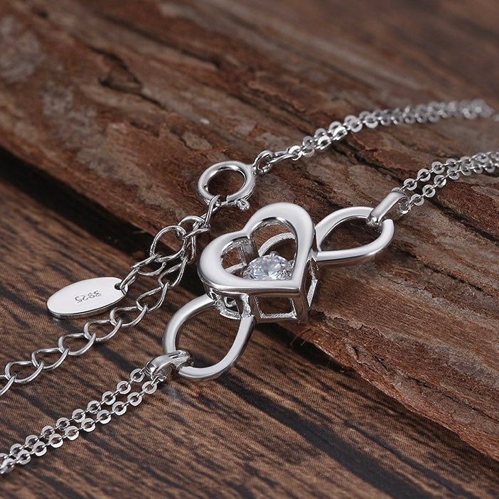 Valeria Heart Radiance Bracelet – Gold/Silver