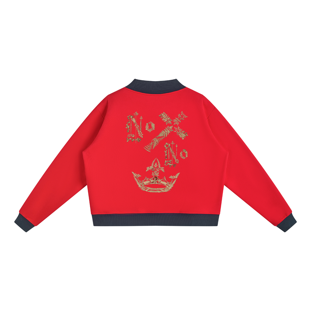 M.Lola "Cross & Crown"Women’s Mock Neck Crewneck Sweatshirt