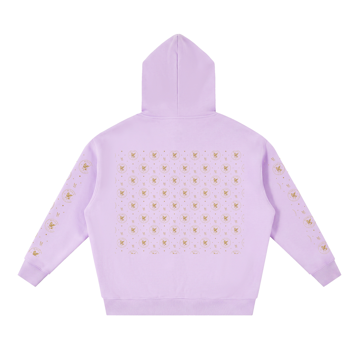 M.Lola "Cross and Crown" Essential Oversized Fleece Boxy Hoodie