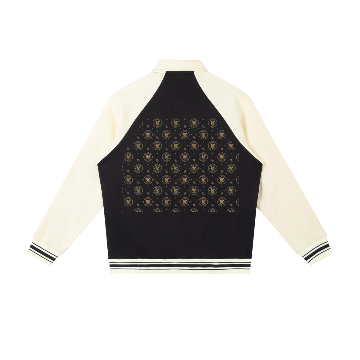 M.Lola Signature Contrast Raglan Sleeve Baseball Jacket