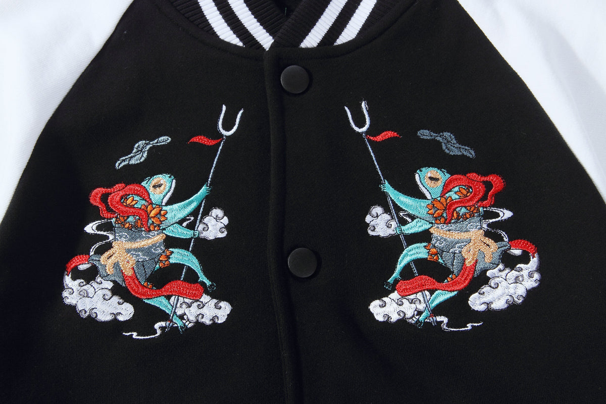 KH3002 Frog Embroidery Jacket