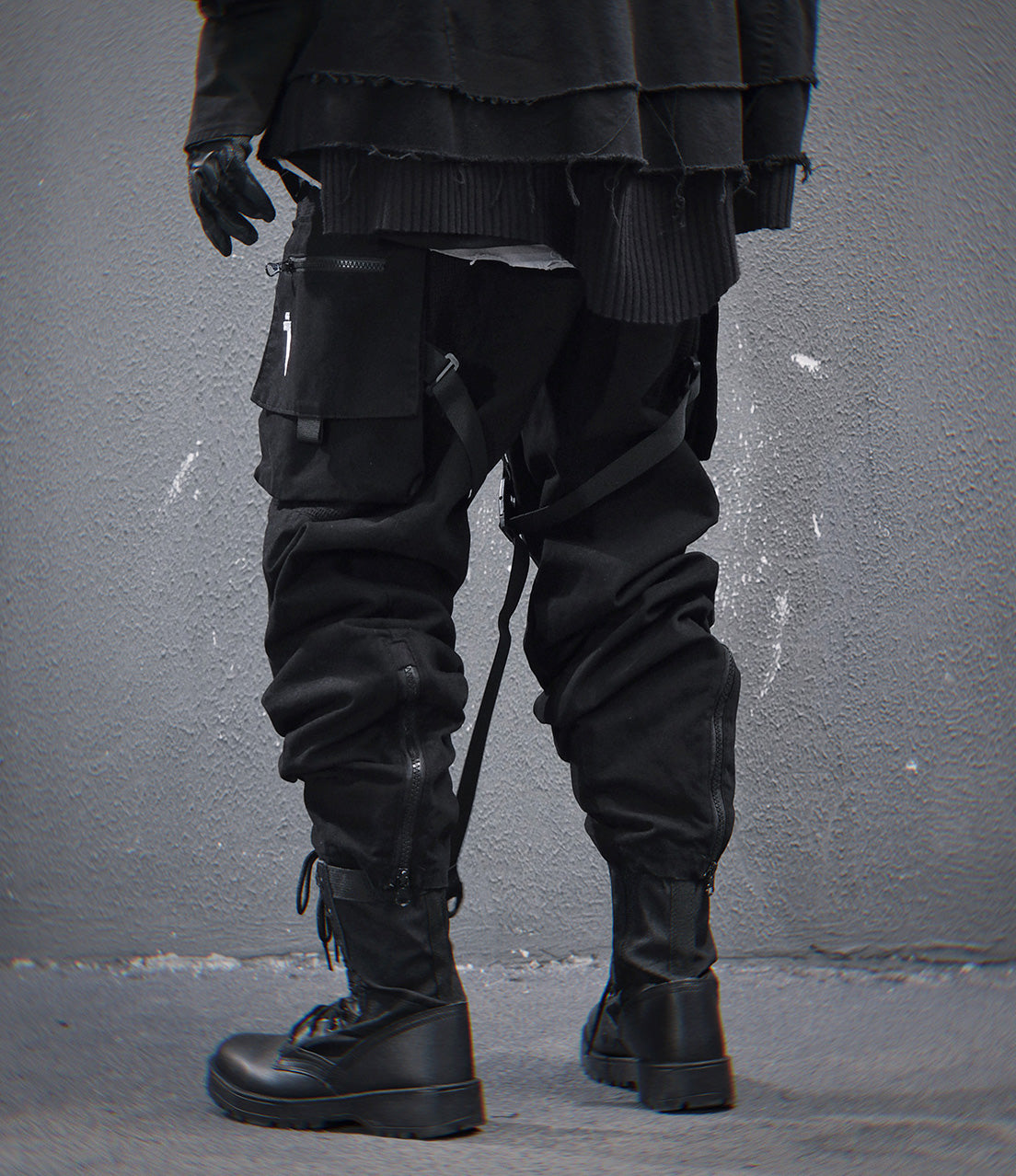 HiP46 Black NX Cargo Pants