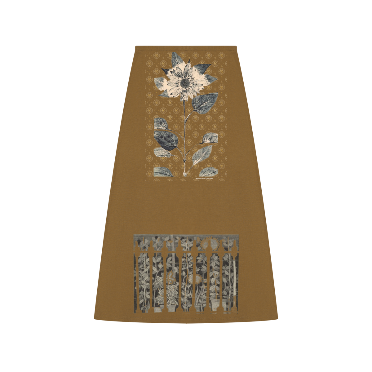 M.Lola “Floral” Women's Solid Color Knit Maxi Skirt