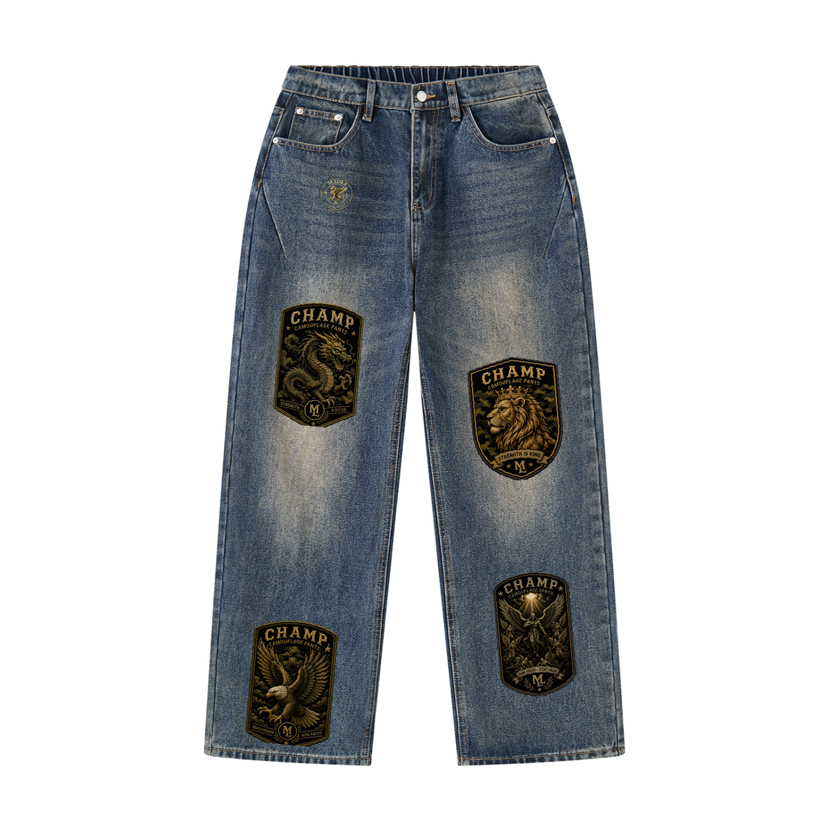 M.Lola “Champ” Men's Vintage Wash Denim Jeans