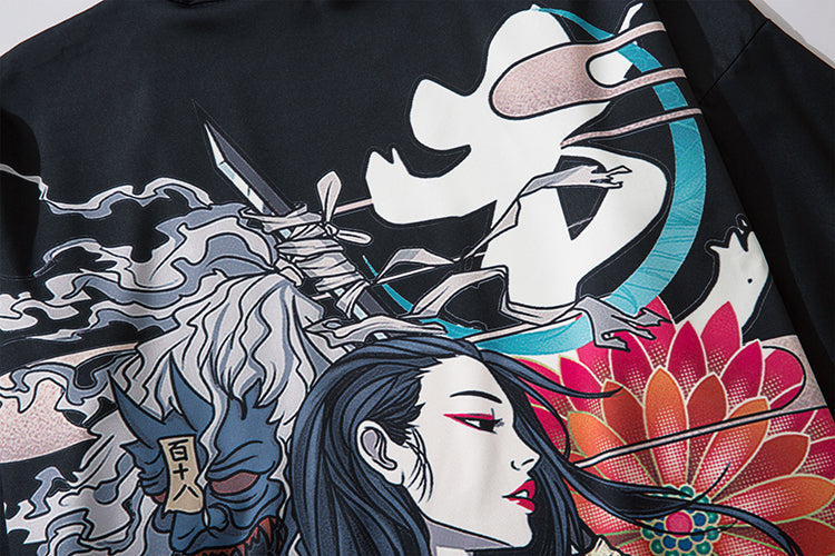 YC6034 Lady Swordart Kimono