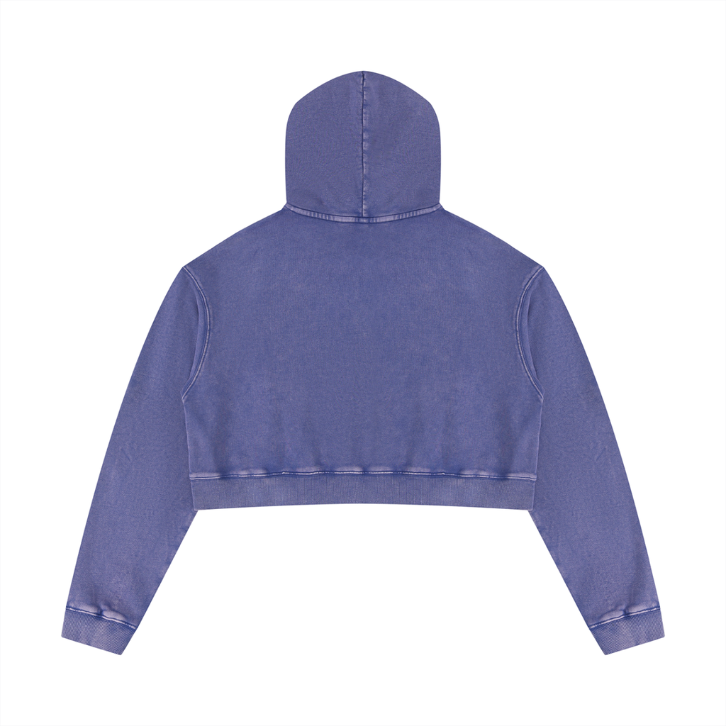 M.Lola “Hands” Women’s Mineral Washed Crop Hoodie