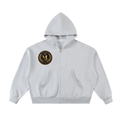 M.Lola “Judgment Day” Fleeced Full-Zip Boxy Hoodie