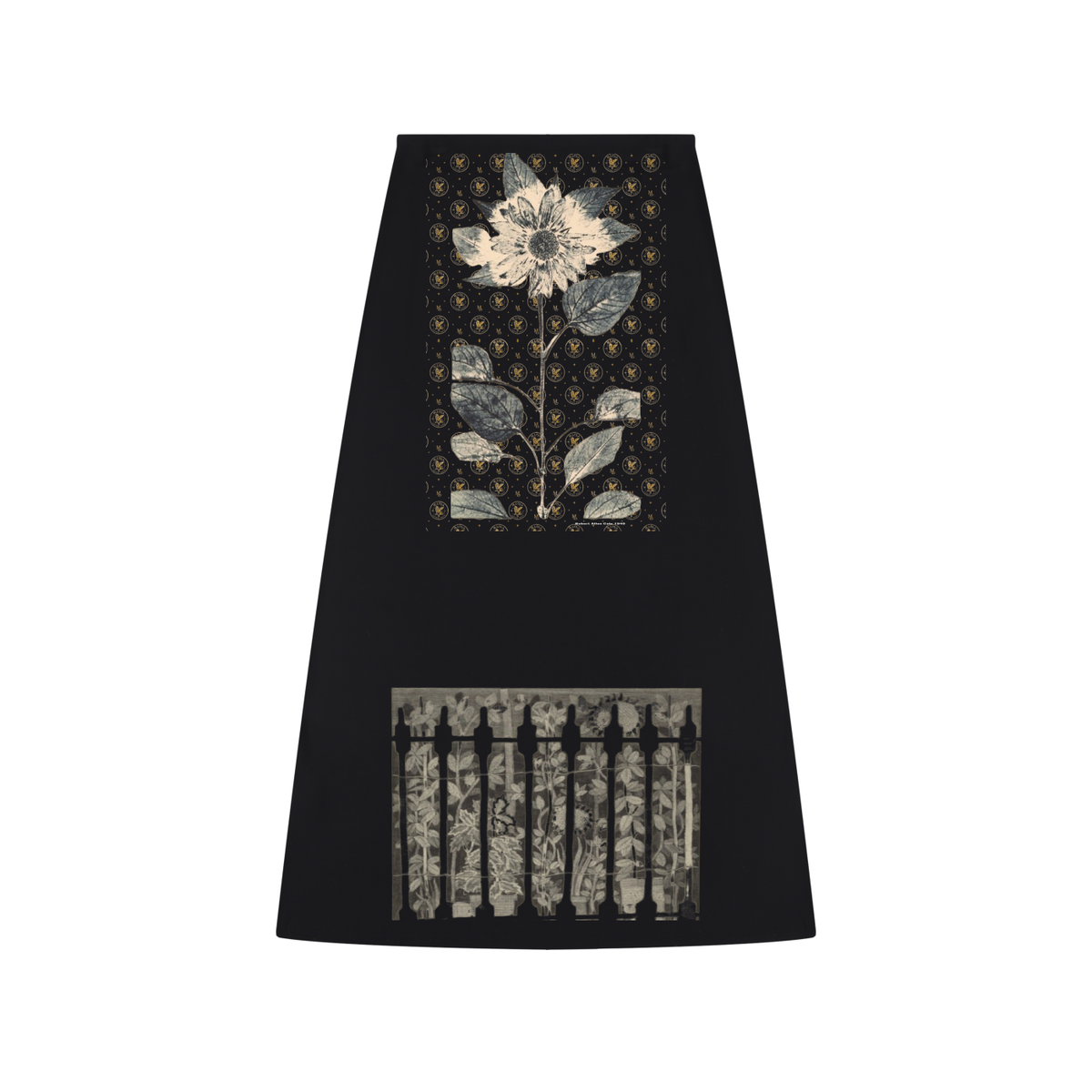 M.Lola “Floral” Women's Solid Color Knit Maxi Skirt