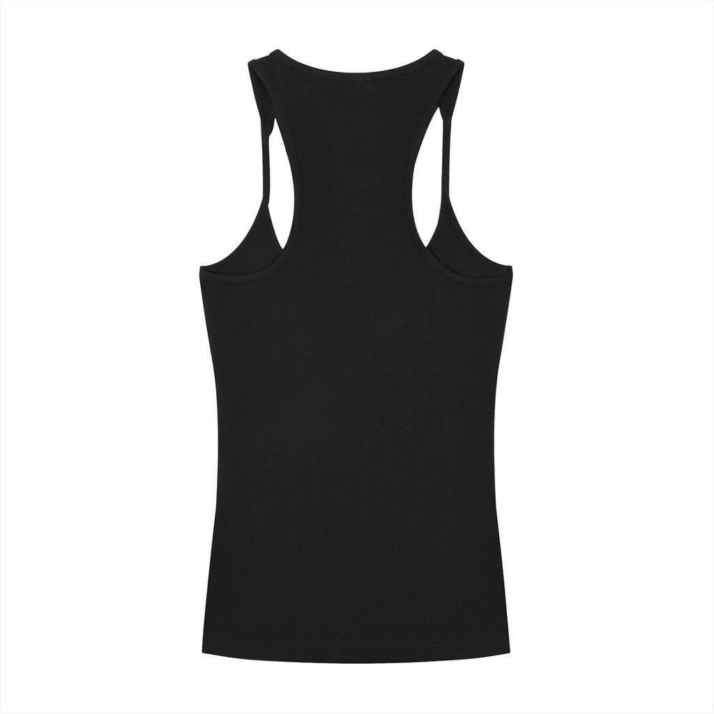 M.Lola “Playing Card” Slim Fit Ribbed Racerback Tank Top