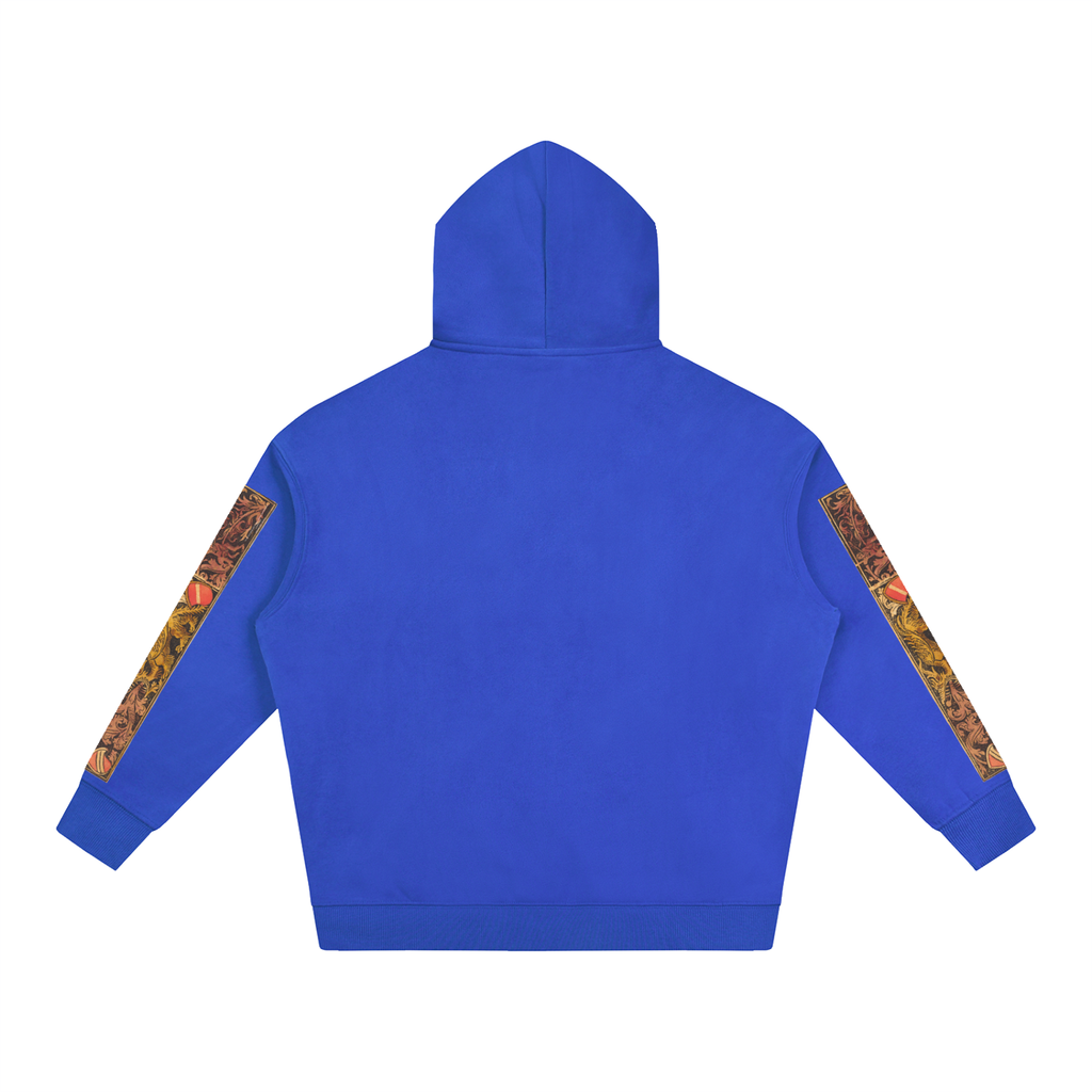 M.Lola “Dragon & Knight” Oversize Fleeced Hoodie