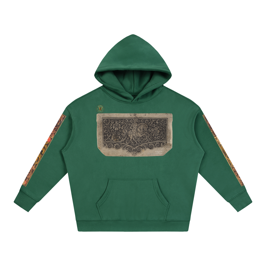 M.Lola “Dragon & Knight” Oversize Fleeced Hoodie