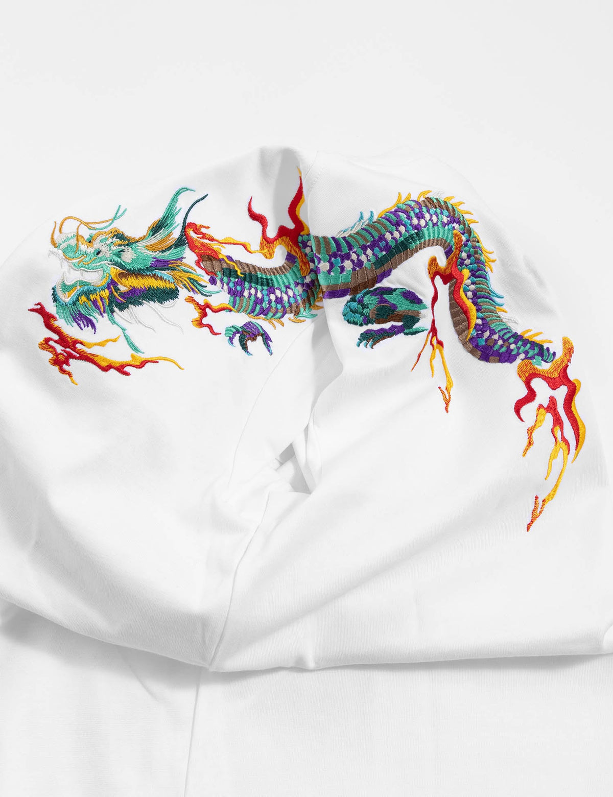 KH727 Flying Dragons Embroidery Tee