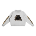 M.Lola "Playing "Card" Essential Fleece Mock-Neck Crew Sweatshirt