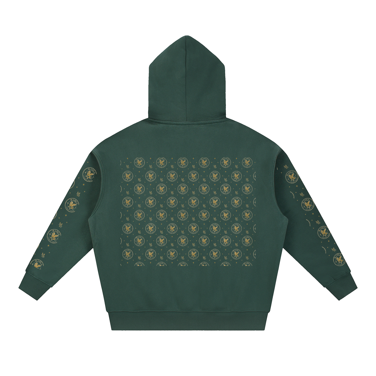 M.Lola "Cross and Crown" Essential Oversized Fleece Boxy Hoodie