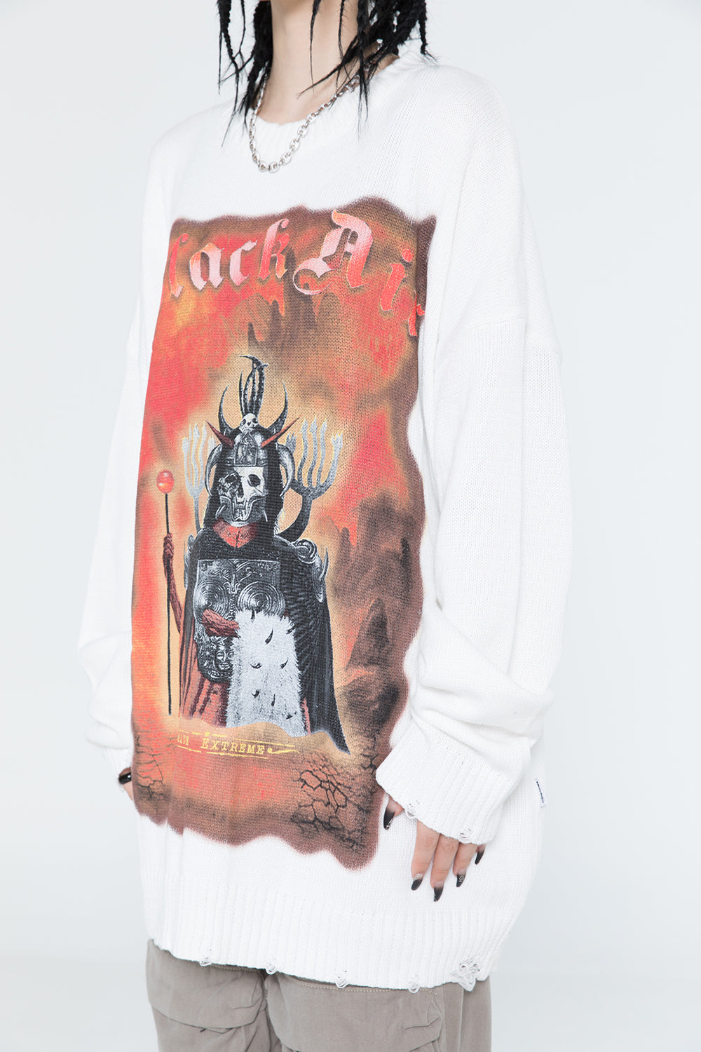 Extreme Dark Demon Knit Sweater