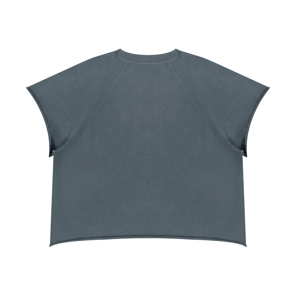 M.Lola “Walkman” Unisex Vintage Wash Raw Edge Boxy T-Shirt