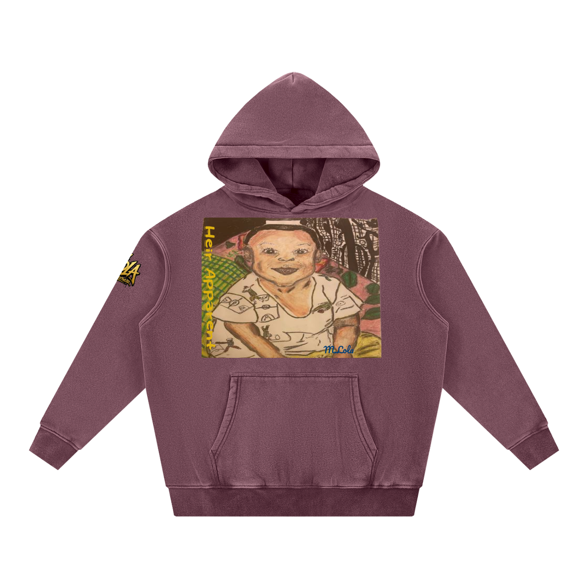 M.Lola "Heir" Snow Wash Fleece Oversize Hoodie