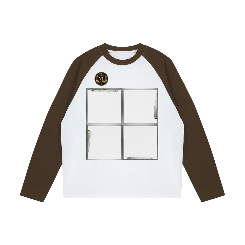 M.Lola “Window” Color-Blocked Raglan Long-Sleeve T-Shirt