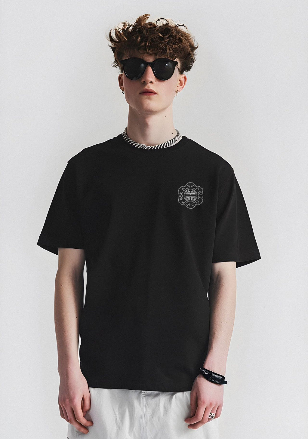 KH755 Raging Kirin Embroidery Tee