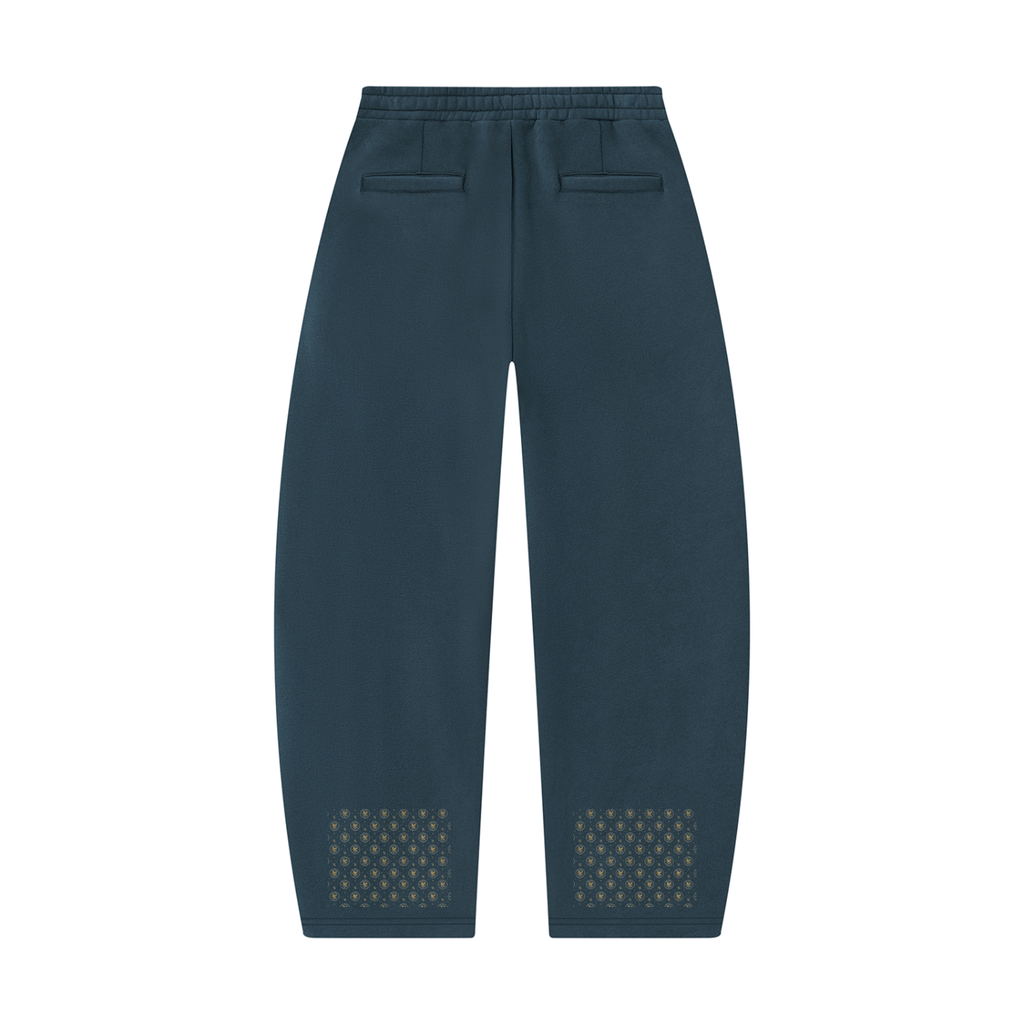 M.Lola "Cross and Crown"Unisex Barrel Leg Sweatpants