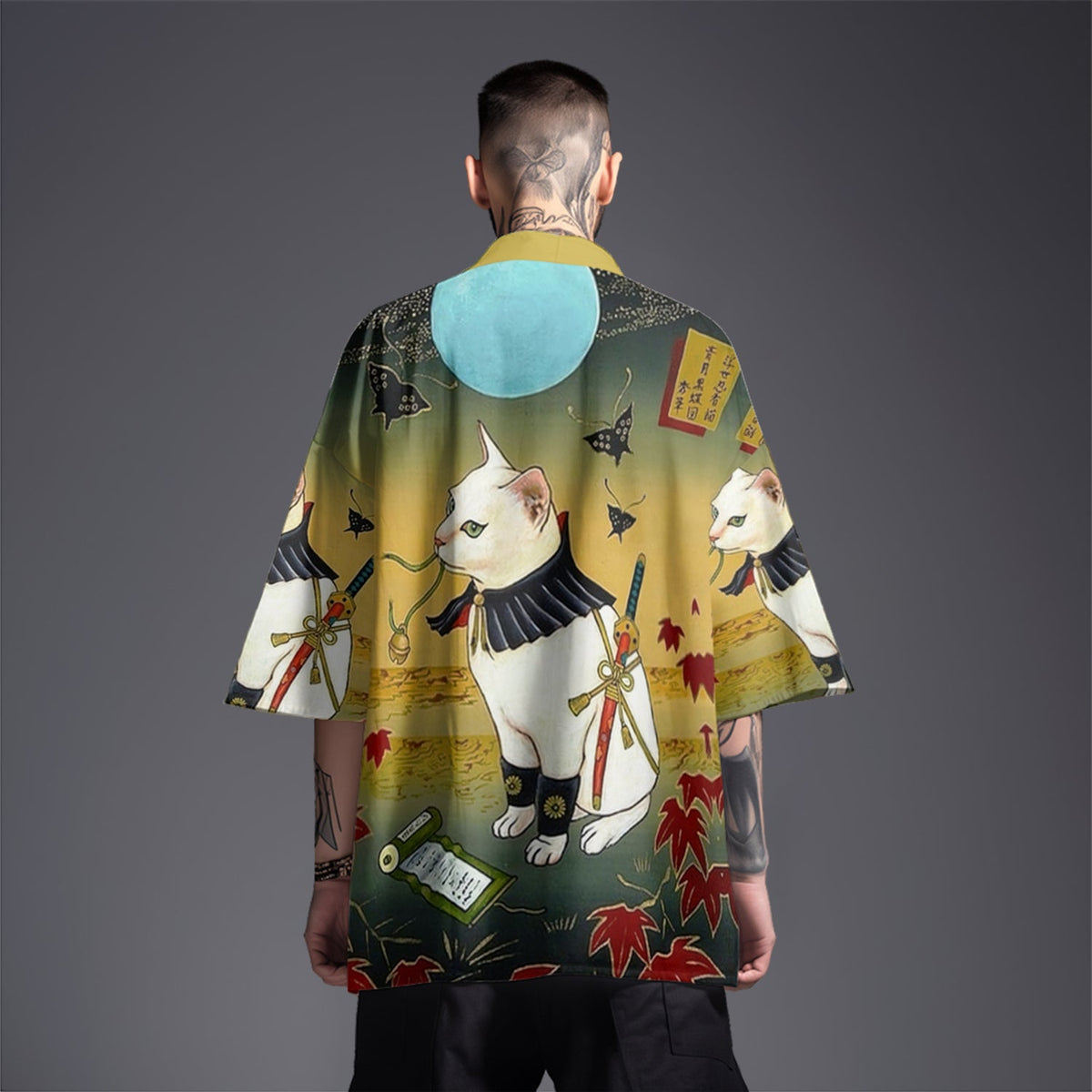 K01 Ninja Cat Kimono