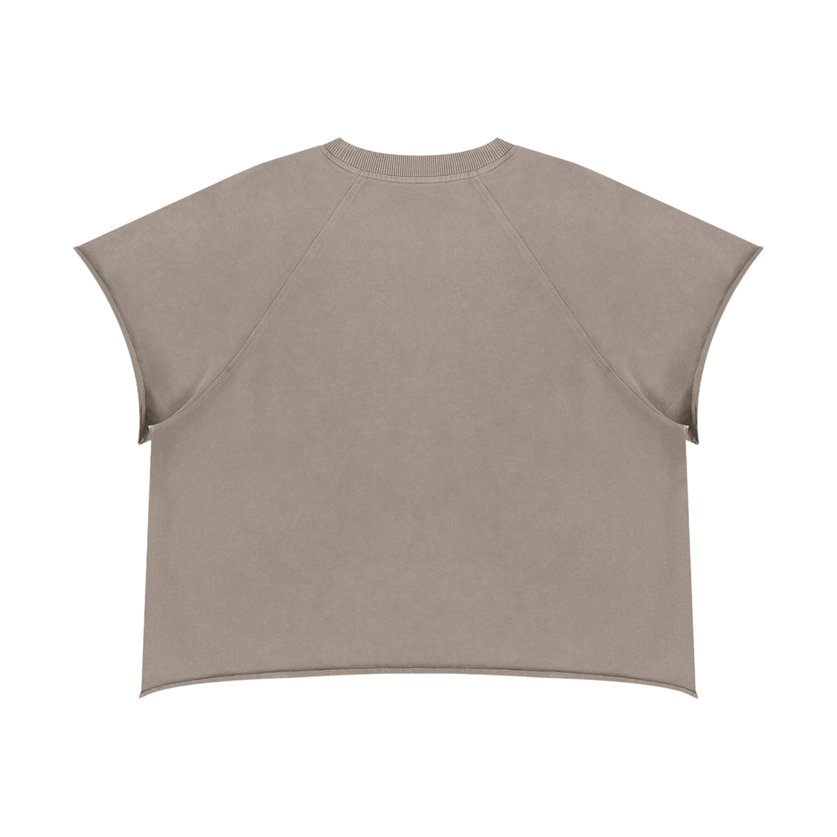 M.Lola “Walkman” Unisex Vintage Wash Raw Edge Boxy T-Shirt
